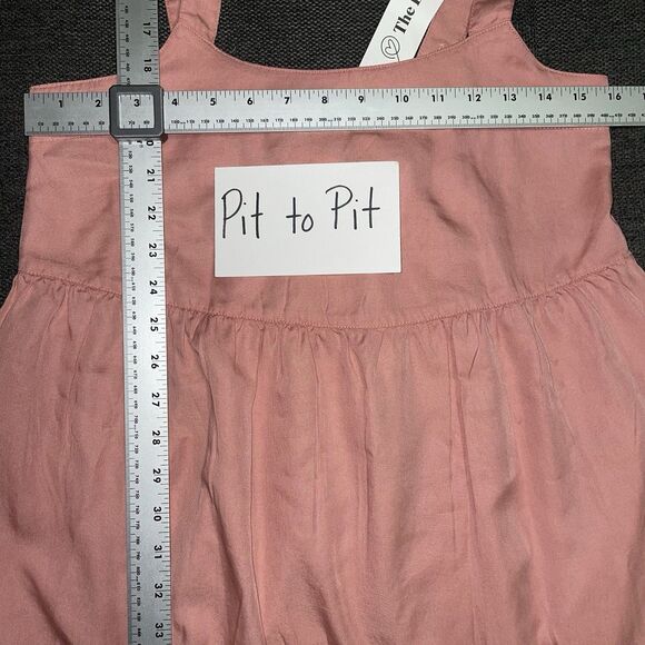 NEW The Drop Britt Tiered Maxi Tent Dress Rosette Mauve‎ Pink X-Small XS Boho - Picture 7 of 10